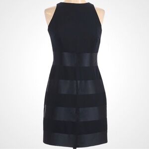 Laundry By Shelli Segal Black Striped Dress Size 10